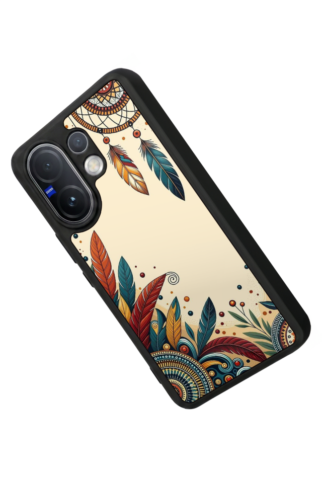 Vivo V60 Uyumlu Mandala Tasarımlı Glossy Premium Kılıf