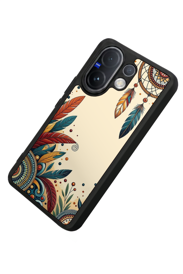 Vivo V60 Uyumlu Mandala Tasarımlı Glossy Premium Kılıf