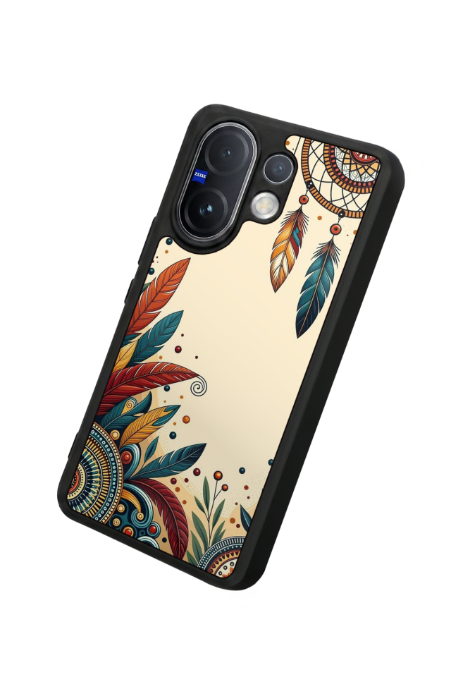 Vivo V60 Uyumlu Mandala Tasarımlı Glossy Premium Kılıf