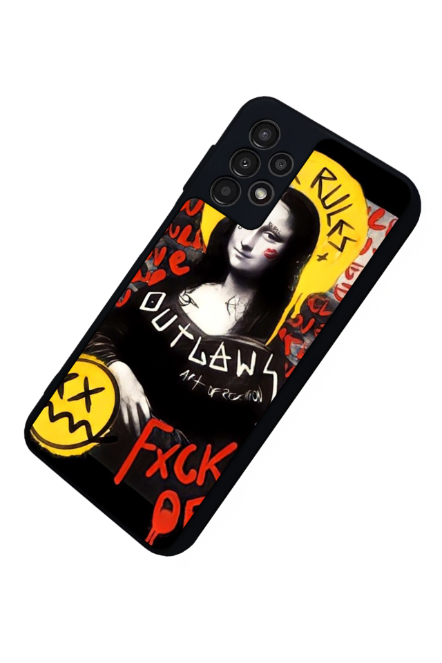 Samsung Galaxy A23 Uyumlu Monalisa Tasarımlı Glossy Premium Kılıf