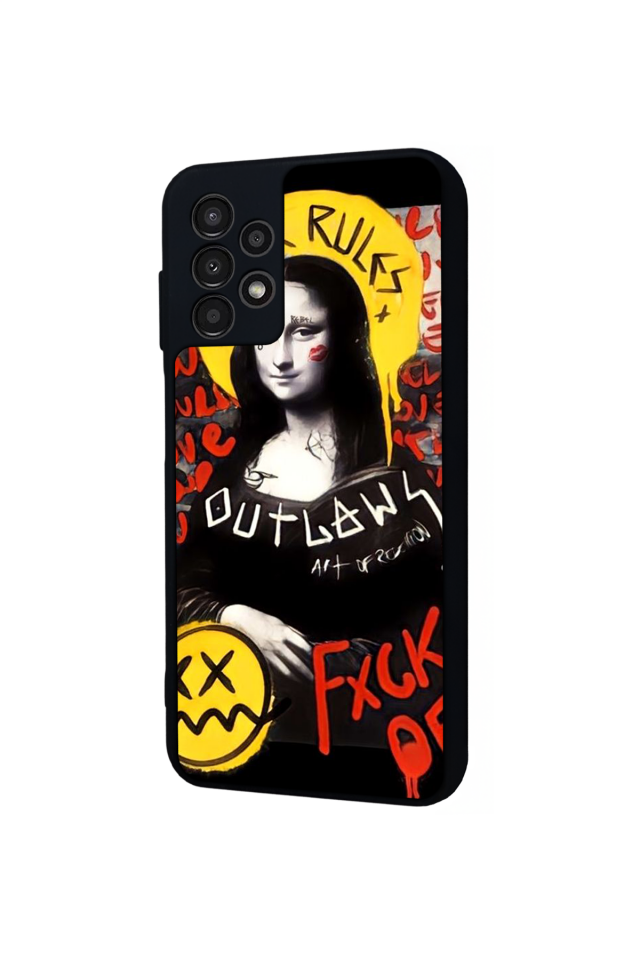Samsung Galaxy A23 Uyumlu Monalisa Tasarımlı Glossy Premium Kılıf