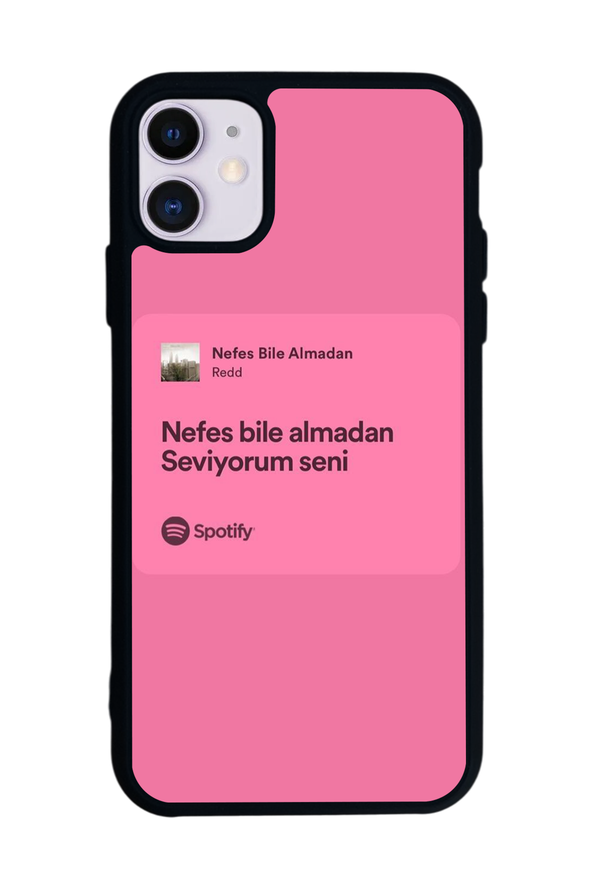 iPhone 11 Uyumlu Sarki Sozleri Tasarımlı Glossy Premium Kılıf