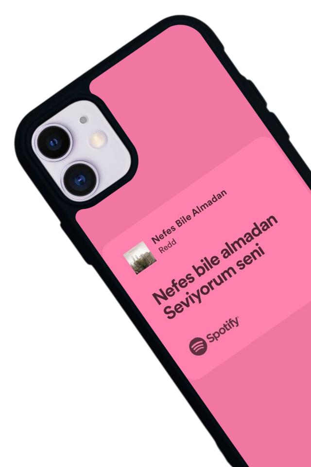 iPhone 11 Uyumlu Sarki Sozleri Tasarımlı Glossy Premium Kılıf