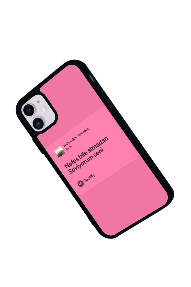 iPhone 11 Uyumlu Sarki Sozleri Tasarımlı Glossy Premium Kılıf