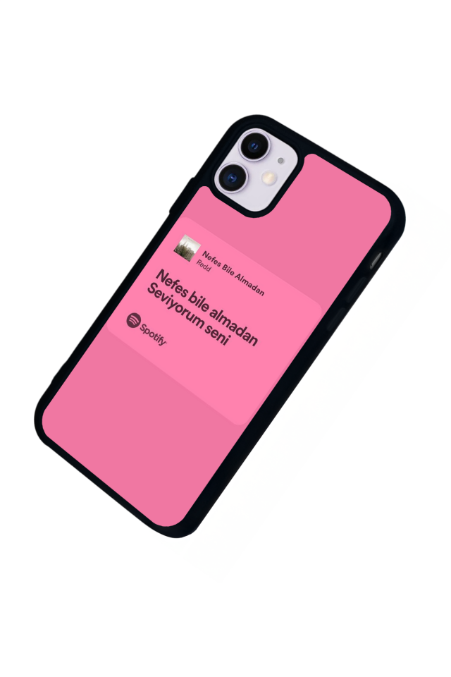 iPhone 11 Uyumlu Sarki Sozleri Tasarımlı Glossy Premium Kılıf