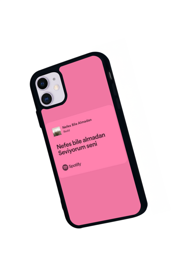 iPhone 11 Uyumlu Sarki Sozleri Tasarımlı Glossy Premium Kılıf
