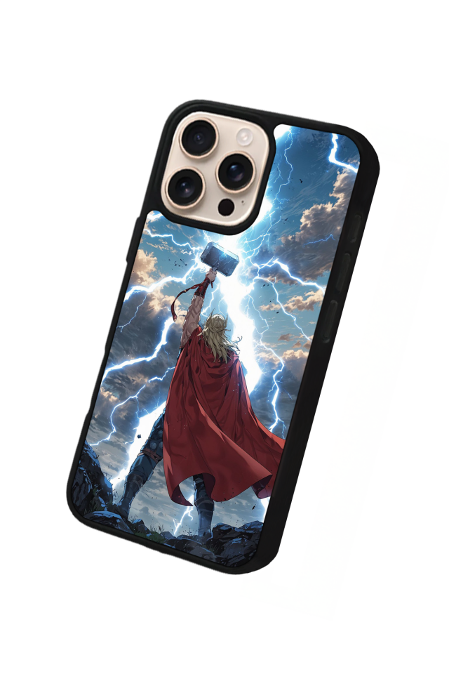 iPhone 16 Pro Max Uyumlu Thor Tasarımlı Glossy Premium Kılıf