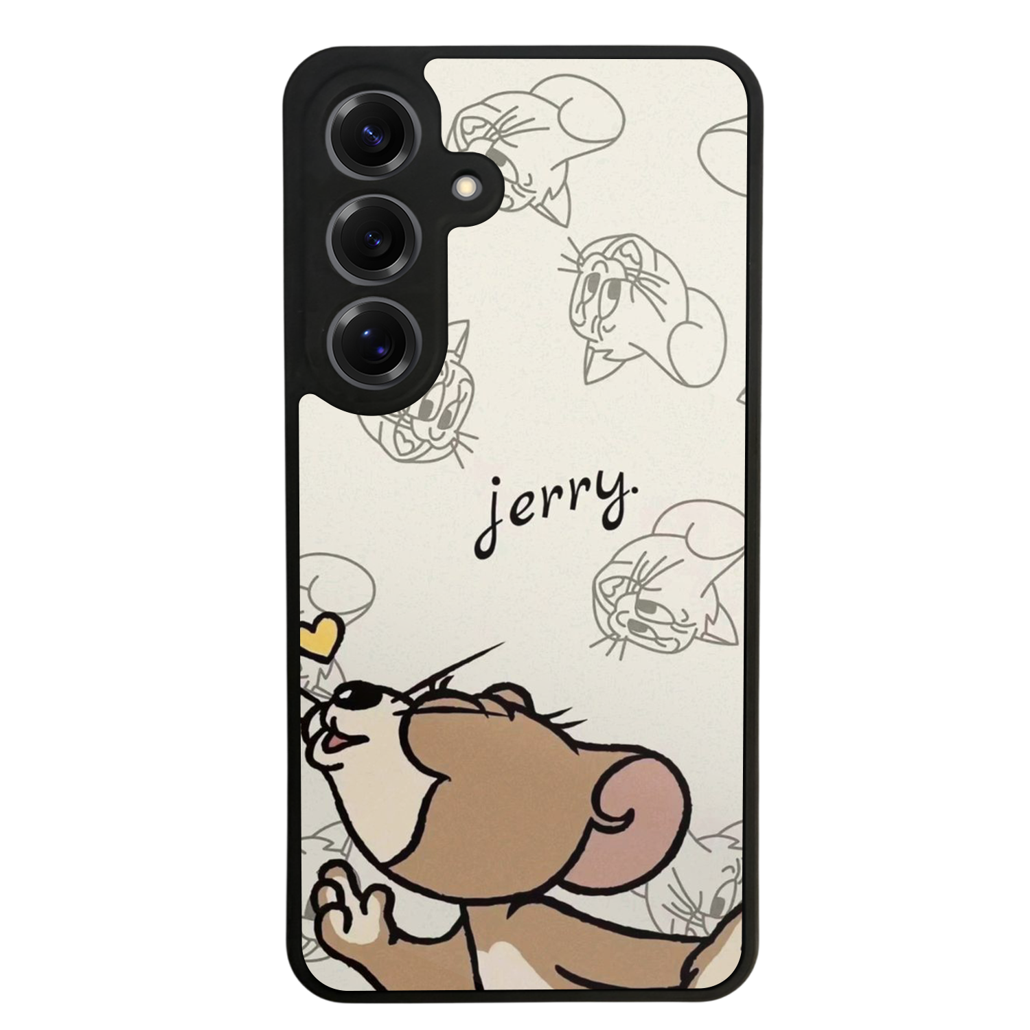 Samsung Galaxy S25 Uyumlu Tom And Jerry Tasarımlı Glossy Premium Kılıf