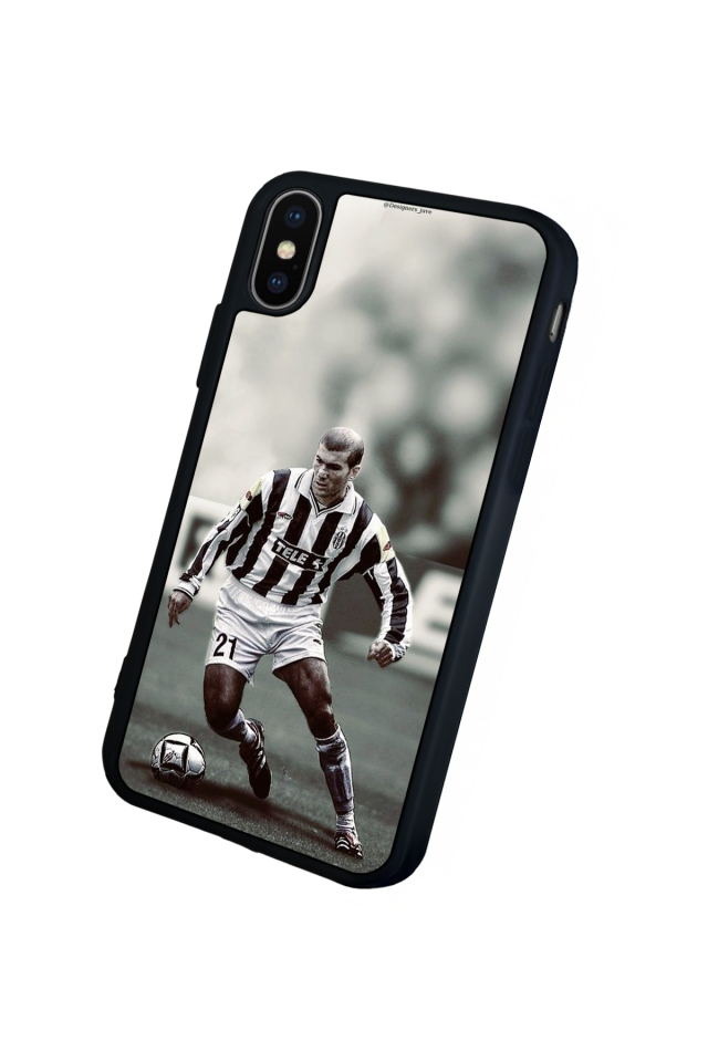 iPhone XS Max Uyumlu Zidane Tasarımlı Glossy Premium Kılıf