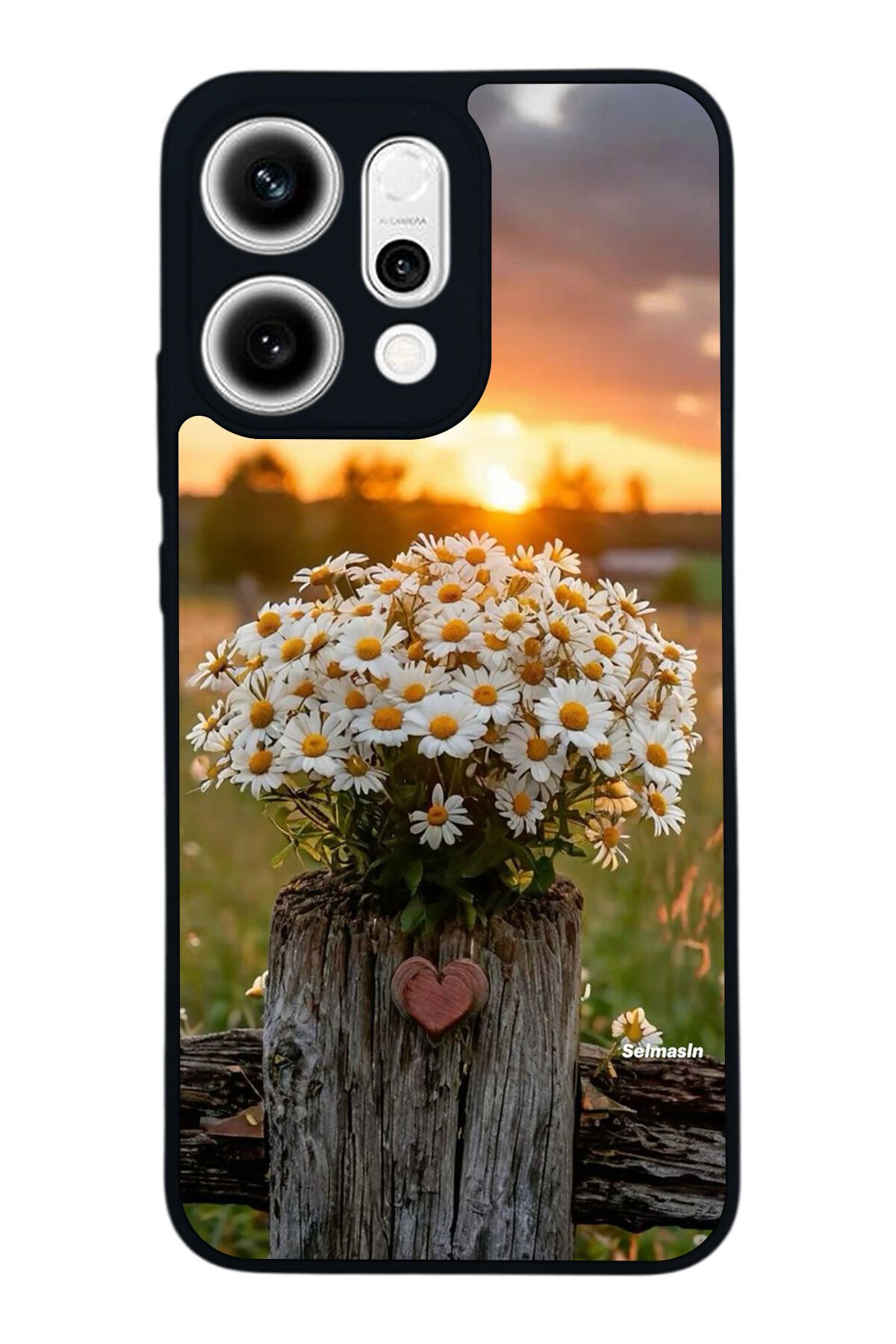 Oppo Reno 14 Uyumlu Cicek Tasarımlı Glossy Premium Kılıf