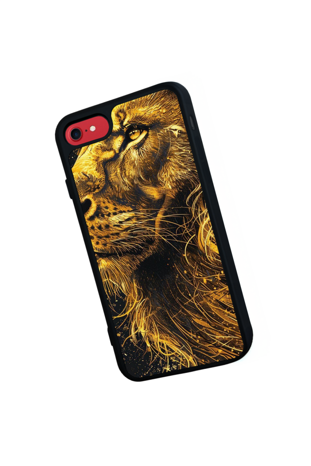 iPhone 7 Uyumlu Aslan Tasarımlı Glossy Premium Kılıf