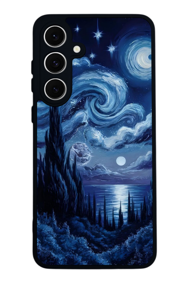 Samsung Galaxy A16 Uyumlu Ay Tasarımlı Glossy Premium Kılıf