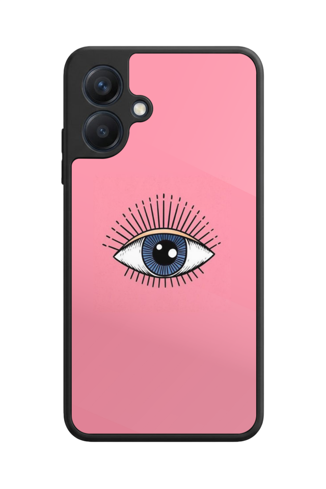 Samsung Galaxy A07 Uyumlu Göz Tasarımlı Glossy Premium Kılıf