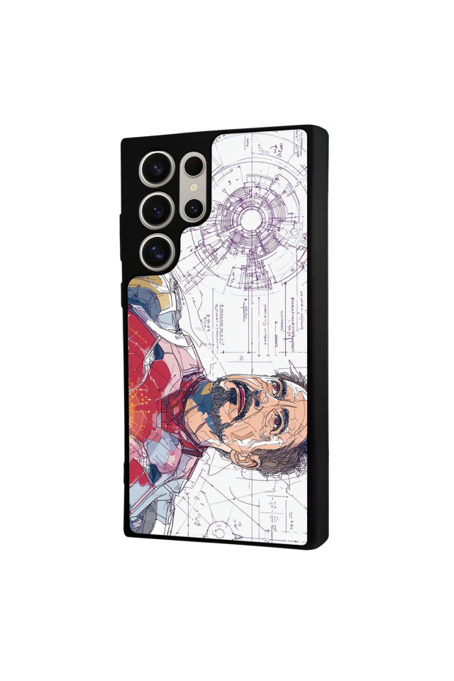 Samsung Galaxy S22 Ultra Uyumlu Iron Man ( Demir Adam ) Tasarımlı Glossy Premium Kılıf