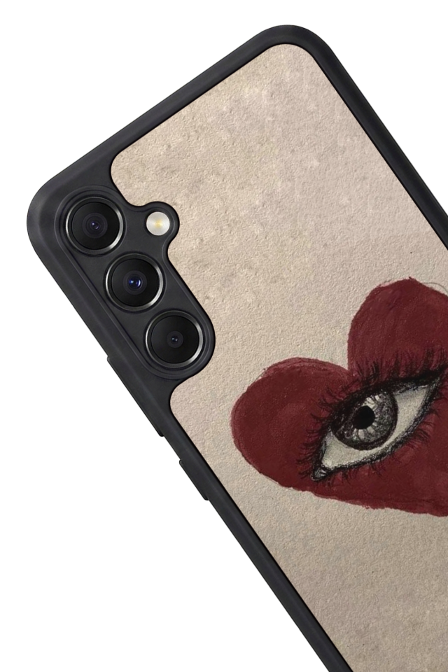 Samsung Galaxy M34 Uyumlu Kalp Love Tasarımlı Glossy Premium Kılıf