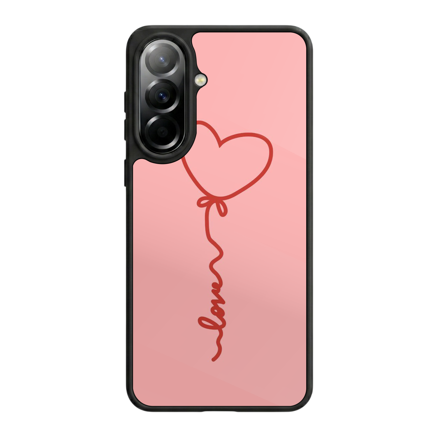 Samsung Galaxy A37 Uyumlu Kalp Love Tasarımlı Glossy Premium Kılıf