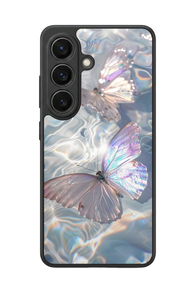 Samsung Galaxy S26 Uyumlu Kelebek Tasarımlı Glossy Premium Kılıf