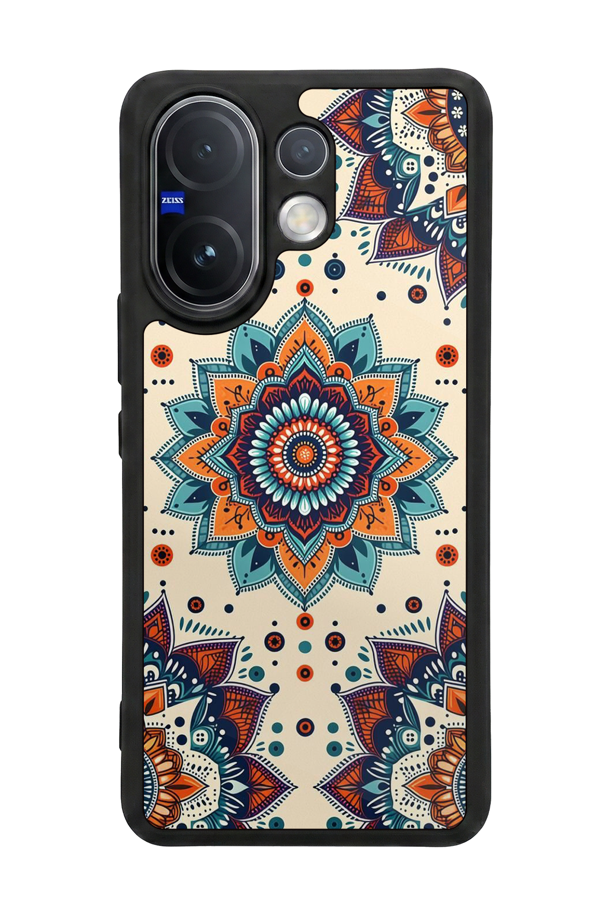 Vivo V60 Uyumlu Mandaal Tasarımlı Glossy Premium Kılıf