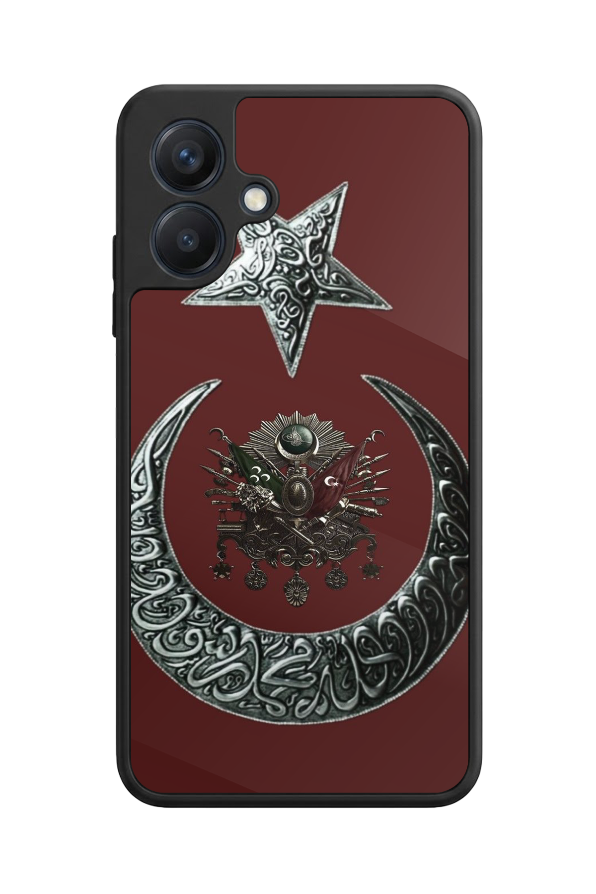 Samsung Galaxy A07 Uyumlu Osmanli Tugrasi Tasarımlı Glossy Premium Kılıf