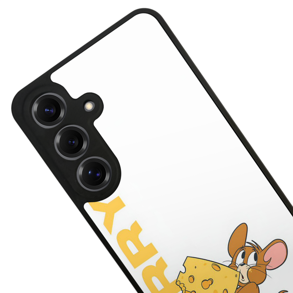 Samsung Galaxy S25 Uyumlu Tom And Jerry Tasarımlı Glossy Premium Kılıf