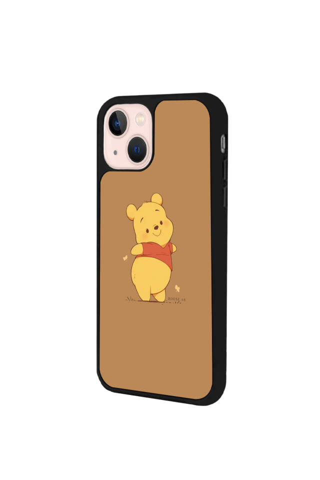 iPhone 13/14 Uyumlu Winnie Tasarımlı Glossy Premium Kılıf