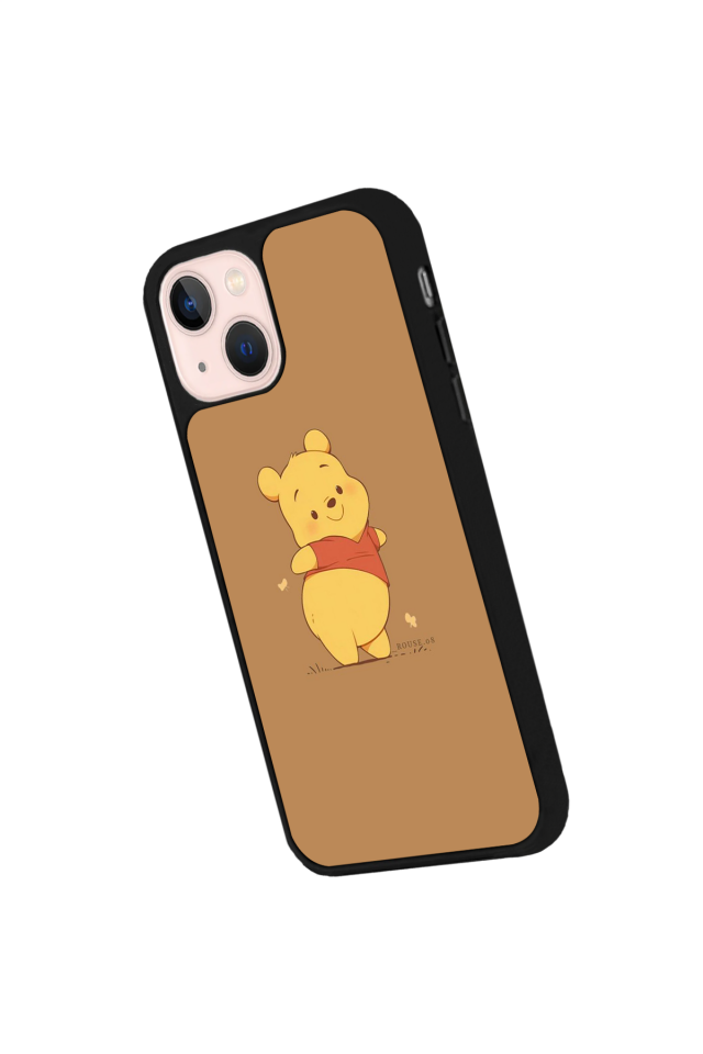 iPhone 13/14 Uyumlu Winnie Tasarımlı Glossy Premium Kılıf