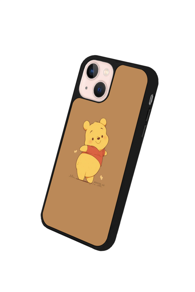 iPhone 13/14 Uyumlu Winnie Tasarımlı Glossy Premium Kılıf