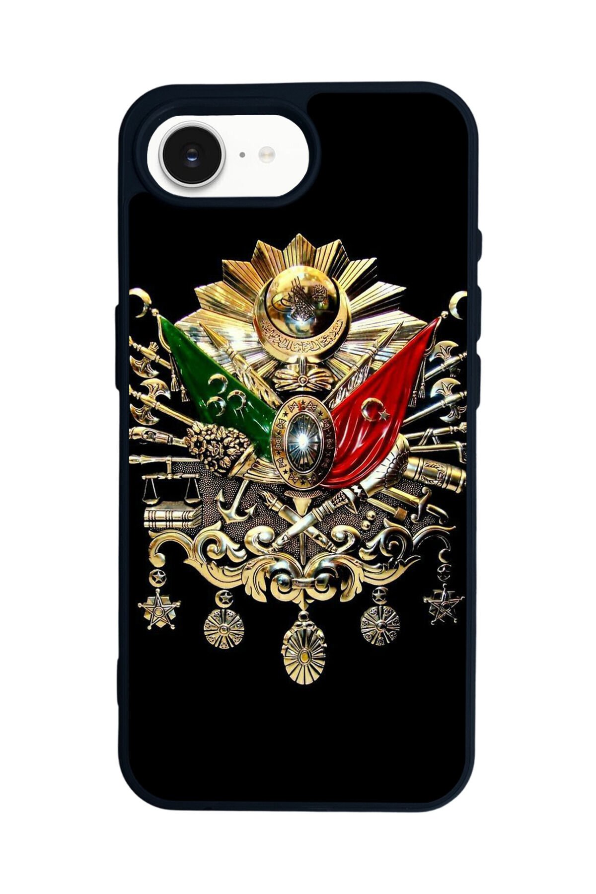 iPhone 16E Uyumlu Osmanli Tugrasi Tasarımlı Glossy Premium Kılıf