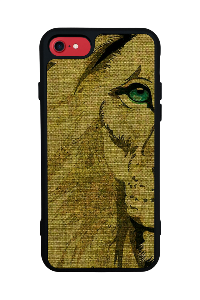 iPhone 7 Uyumlu Aslan Tasarımlı Glossy Premium Kılıf