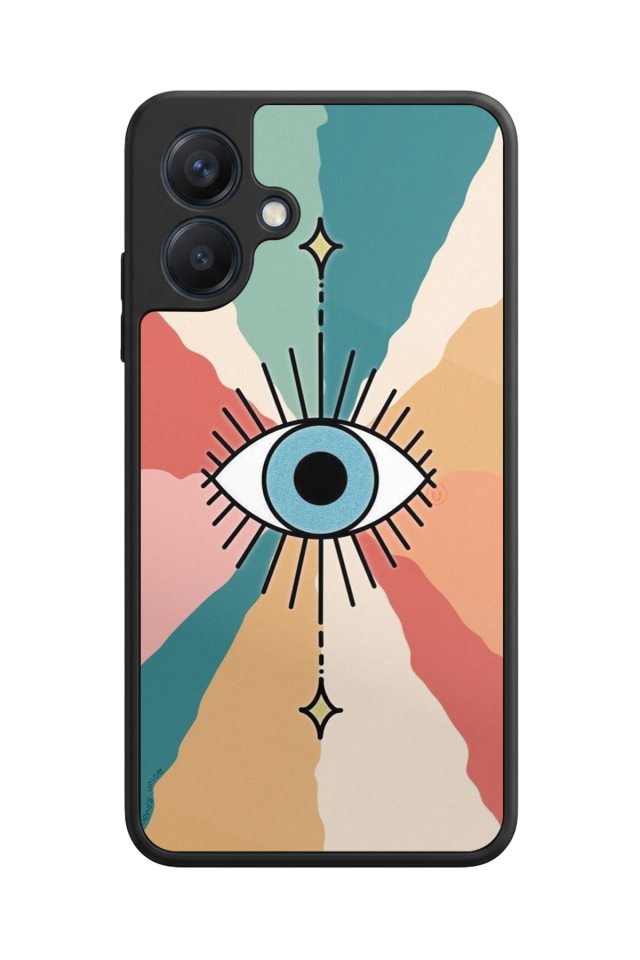 Samsung Galaxy A07 Uyumlu Göz Tasarımlı Glossy Premium Kılıf