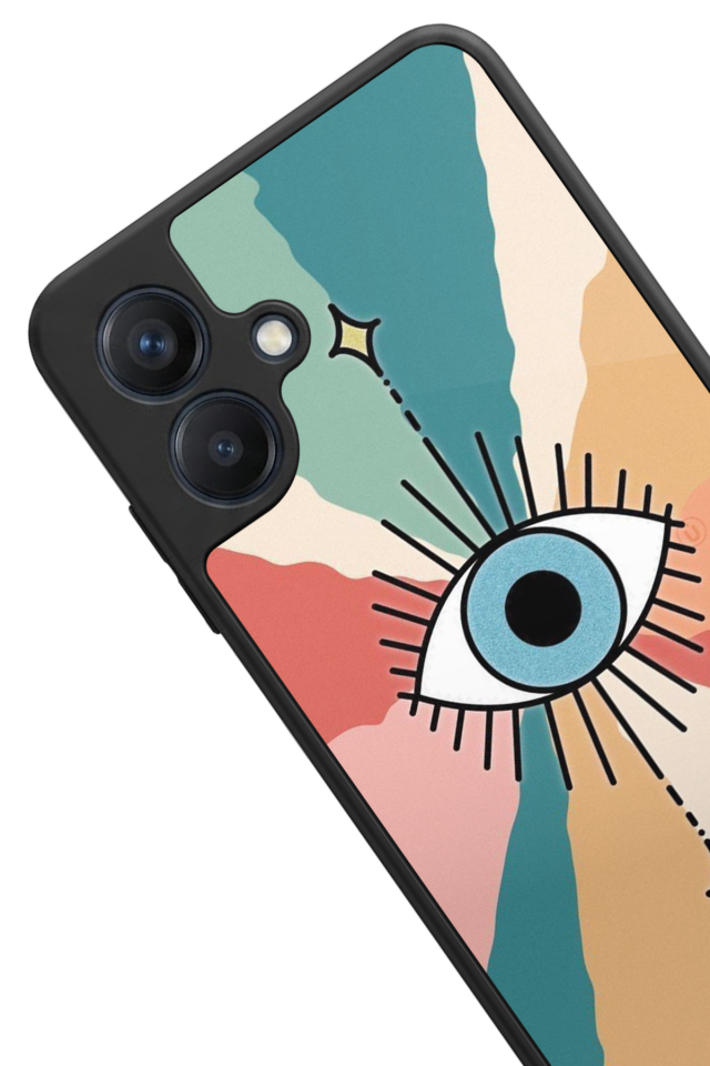 Samsung Galaxy A07 Uyumlu Göz Tasarımlı Glossy Premium Kılıf