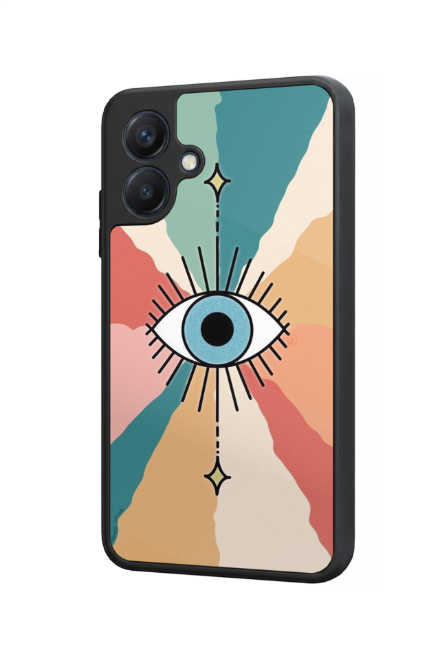 Samsung Galaxy A07 Uyumlu Göz Tasarımlı Glossy Premium Kılıf