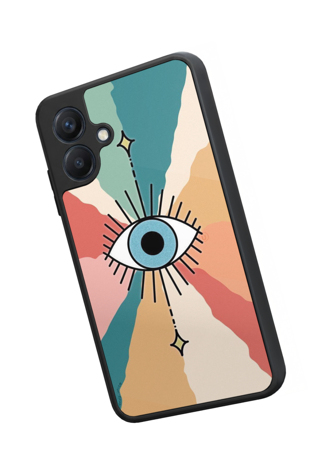 Samsung Galaxy A07 Uyumlu Göz Tasarımlı Glossy Premium Kılıf