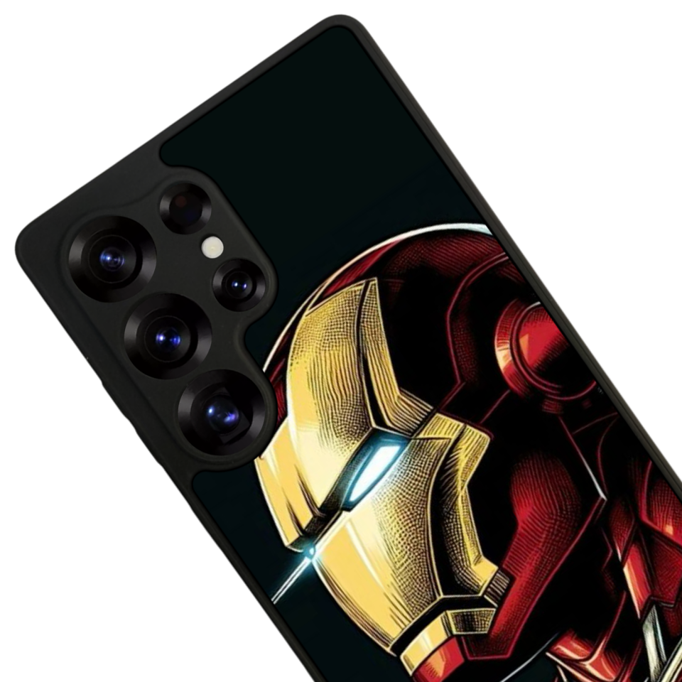Samsung Galaxy S25 Ultra Uyumlu  Iron Man ( Demir Adam ) Tasarımlı Glossy Premium Kılıf