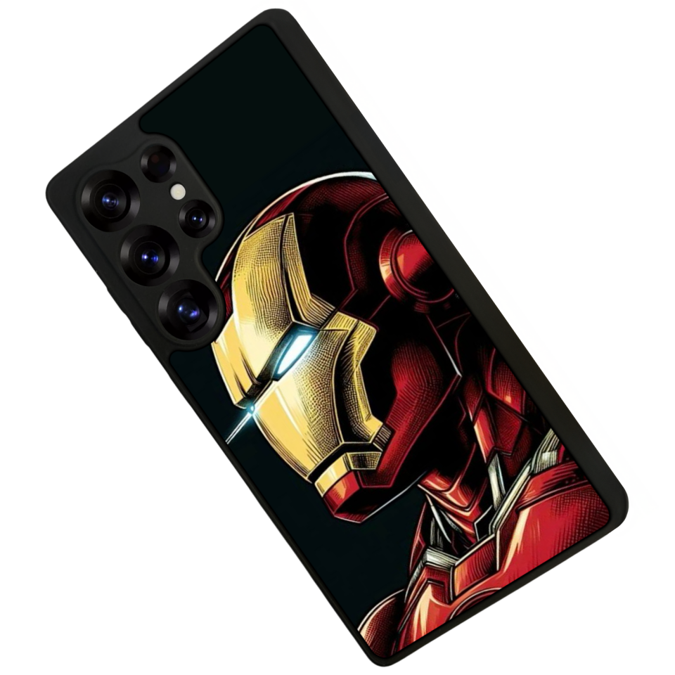 Samsung Galaxy S25 Ultra Uyumlu  Iron Man ( Demir Adam ) Tasarımlı Glossy Premium Kılıf