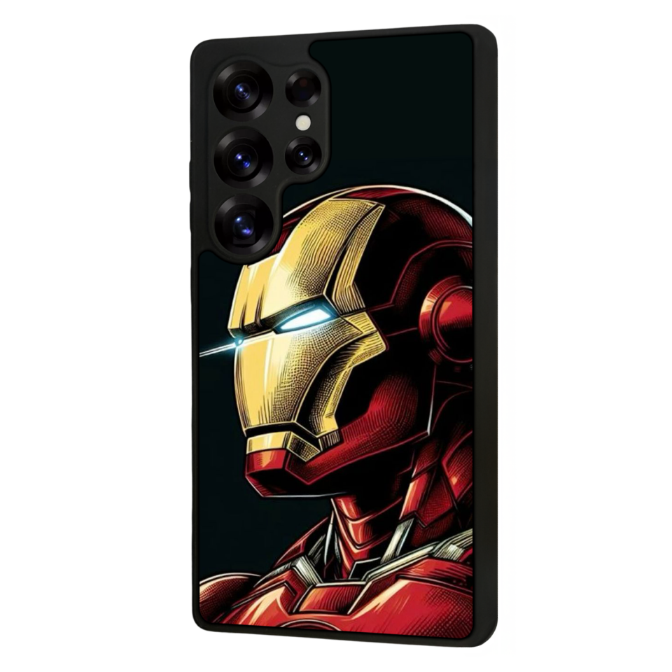 Samsung Galaxy S25 Ultra Uyumlu  Iron Man ( Demir Adam ) Tasarımlı Glossy Premium Kılıf