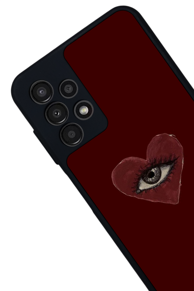 Samsung Galaxy A13 Uyumlu Kalp Love Tasarımlı Glossy Premium Kılıf