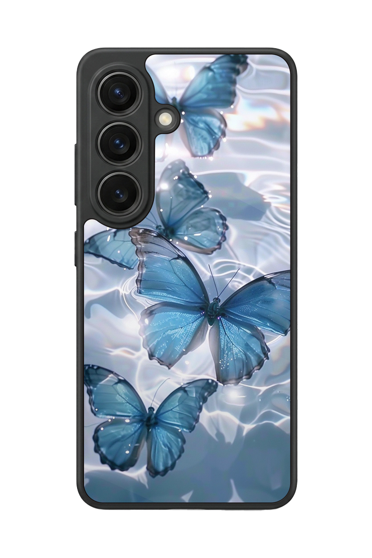 Samsung Galaxy S26 Uyumlu Kelebek Tasarımlı Glossy Premium Kılıf