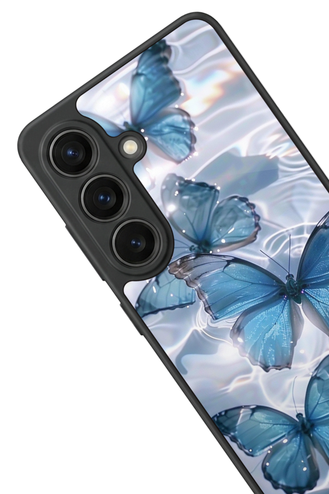 Samsung Galaxy S26 Uyumlu Kelebek Tasarımlı Glossy Premium Kılıf