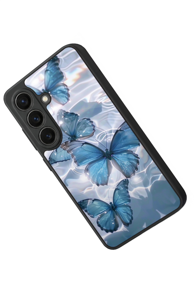 Samsung Galaxy S26 Uyumlu Kelebek Tasarımlı Glossy Premium Kılıf