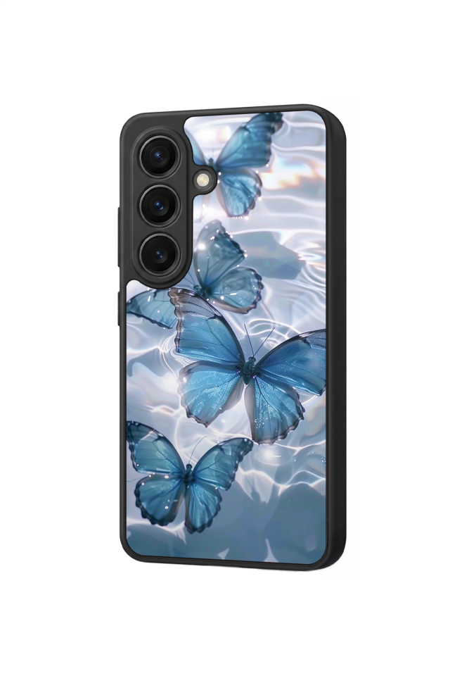 Samsung Galaxy S26 Uyumlu Kelebek Tasarımlı Glossy Premium Kılıf