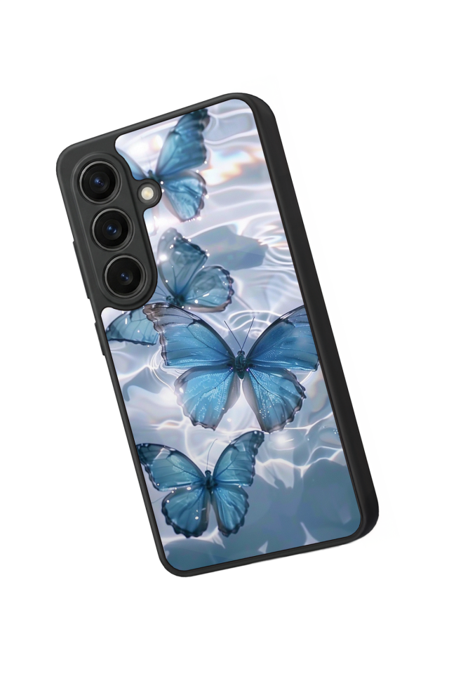 Samsung Galaxy S26 Uyumlu Kelebek Tasarımlı Glossy Premium Kılıf
