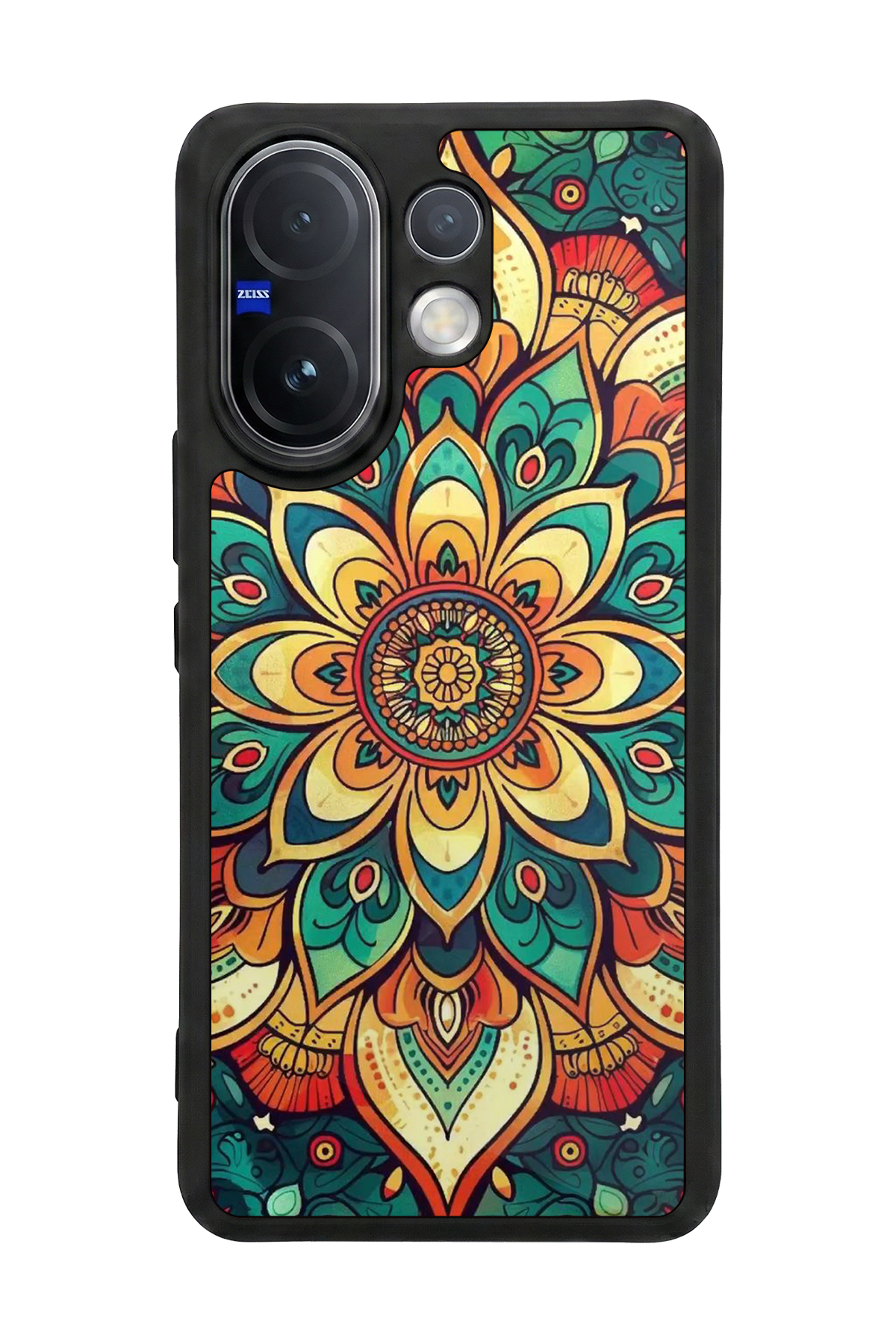 Vivo V60 Uyumlu Mandala Tasarımlı Glossy Premium Kılıf