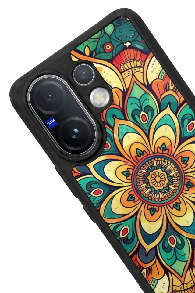 Vivo V60 Uyumlu Mandala Tasarımlı Glossy Premium Kılıf