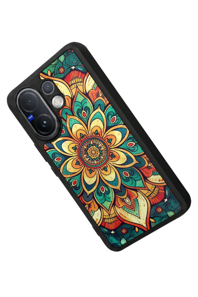 Vivo V60 Uyumlu Mandala Tasarımlı Glossy Premium Kılıf