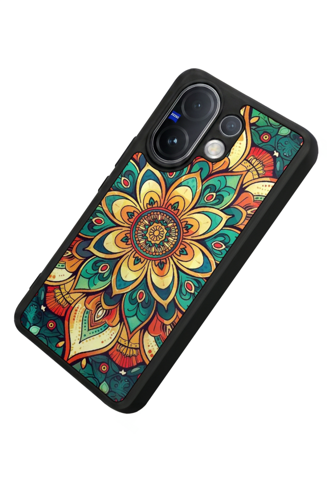 Vivo V60 Uyumlu Mandala Tasarımlı Glossy Premium Kılıf