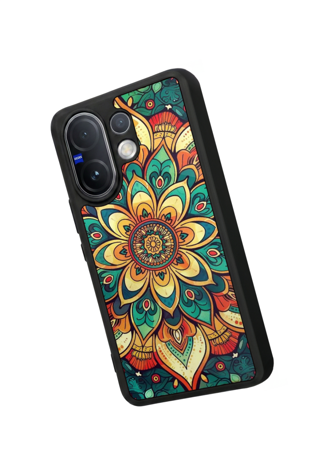 Vivo V60 Uyumlu Mandala Tasarımlı Glossy Premium Kılıf