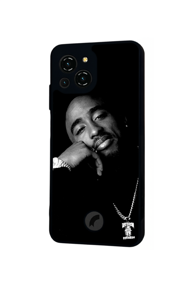 Reeder S23 Pro Max Uyumlu Tupac Tasarımlı Glossy Premium Kılıf