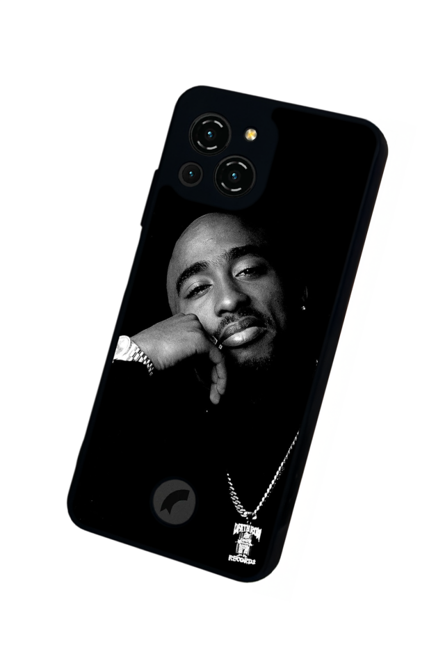 Reeder S23 Pro Max Uyumlu Tupac Tasarımlı Glossy Premium Kılıf