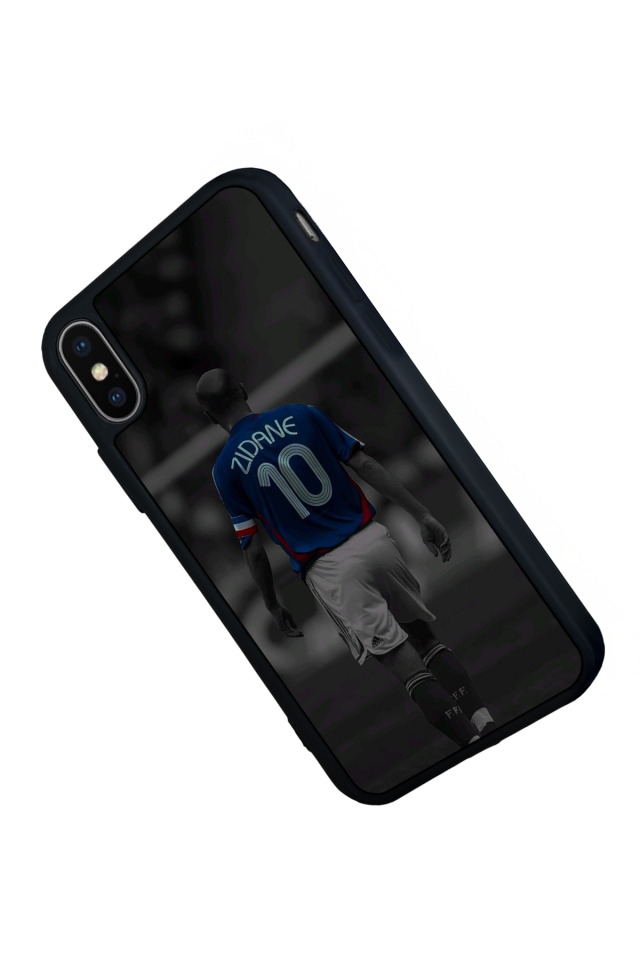 iPhone XS Max Uyumlu Zidane Tasarımlı Glossy Premium Kılıf